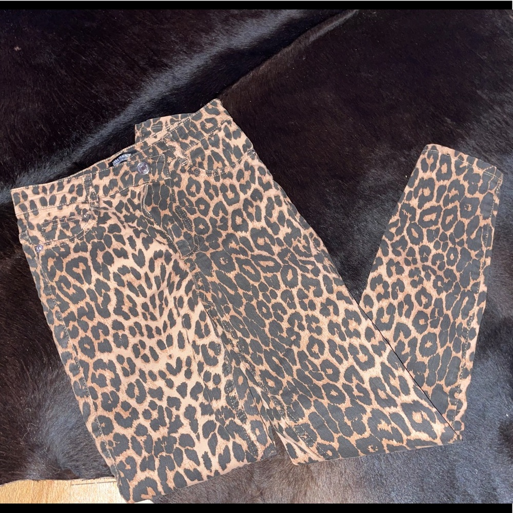 Cheetah print jeans